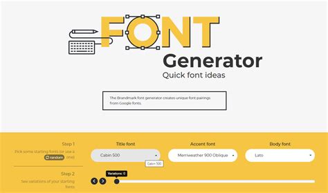 Font Generator .